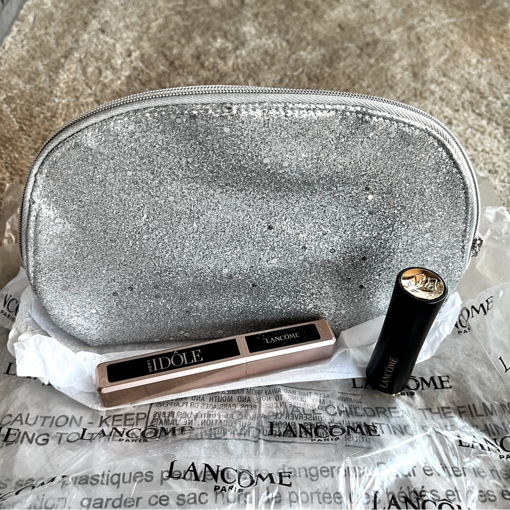 Lancôme Mascara & Lipstick w/ Cosmetic bag